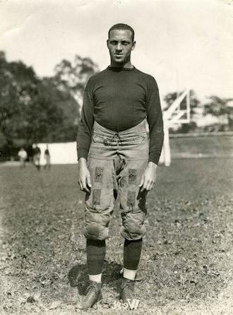 Charles Fremont West, M.D., W&J Class of 1924 in football uniform