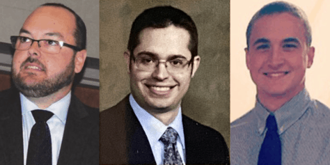 Headshot Collage of speakers Daniel J. Weaver, Joseph Morascyzk, and Jesse Bushman